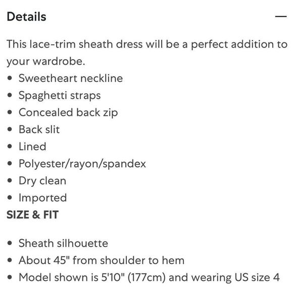 Likely Lace-trim Sheath Dress In White || SZ 4 - Picture 5 of 16